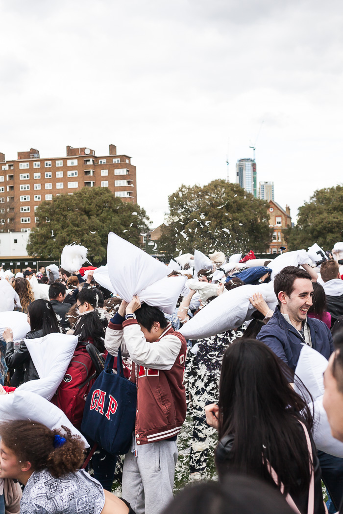 pillow fight london battaglia cuscini